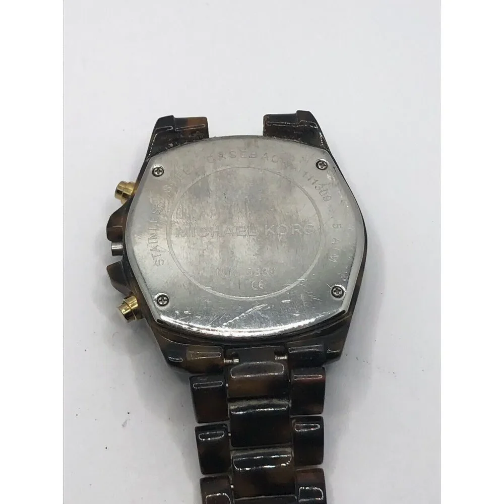 Michael Kors Watch Parts Case 42mm Crystal Links Band 20mm YO74